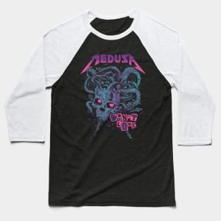 "MEDUSA" PURPLE TEAL PINK Baseball T-Shirt